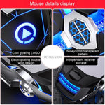 Chuột chơi game không dây sạc lại YINDIAO A7 2.4GHz 1600DPI, 3 chế độ điều chỉnh, 7 phím, đèn RGB, im lặng