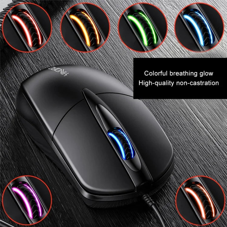 Chuột có dây YINDIAO G2 1000DPI, 3 phím, đèn RGB, dùng cho công việc