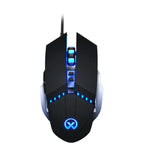 Chuột chơi game có dây GM20 3200DPI, 4 chế độ điều chỉnh, 7 phím, đèn RGB, màu đen và trắng