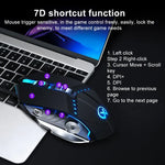 Chuột chơi game có dây GM20 3200DPI, 4 chế độ điều chỉnh, 7 phím, đèn RGB, màu đen và trắng