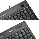 Bàn phím đa phương tiện có dây MC Saite MC-9712 với 88 phím và trackball cho Windows