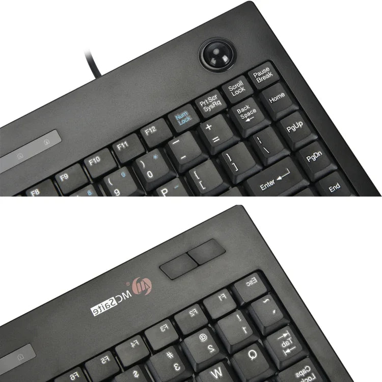 Bàn phím đa phương tiện có dây MC Saite MC-9712 với 88 phím và trackball cho Windows