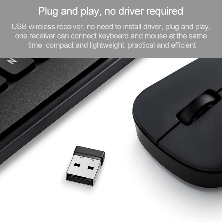 Bộ bàn phím và chuột không dây Xiaomi 2.4GHz chính hãng cho laptop và máy tính để bàn, thế hệ 2