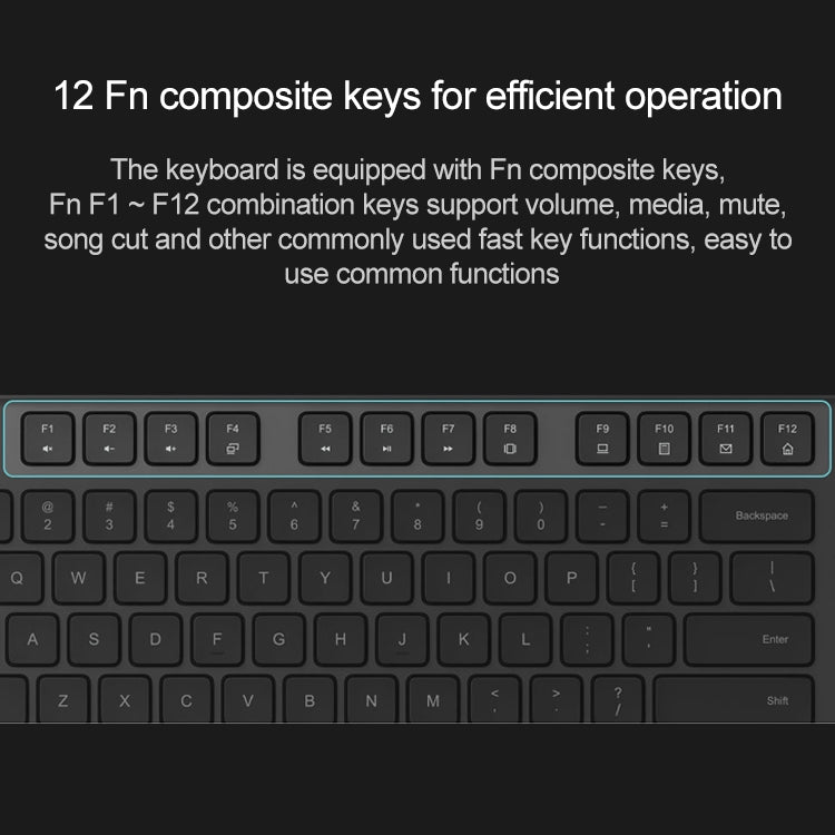 Bộ bàn phím và chuột không dây Xiaomi 2.4GHz chính hãng cho laptop và máy tính để bàn, thế hệ 2