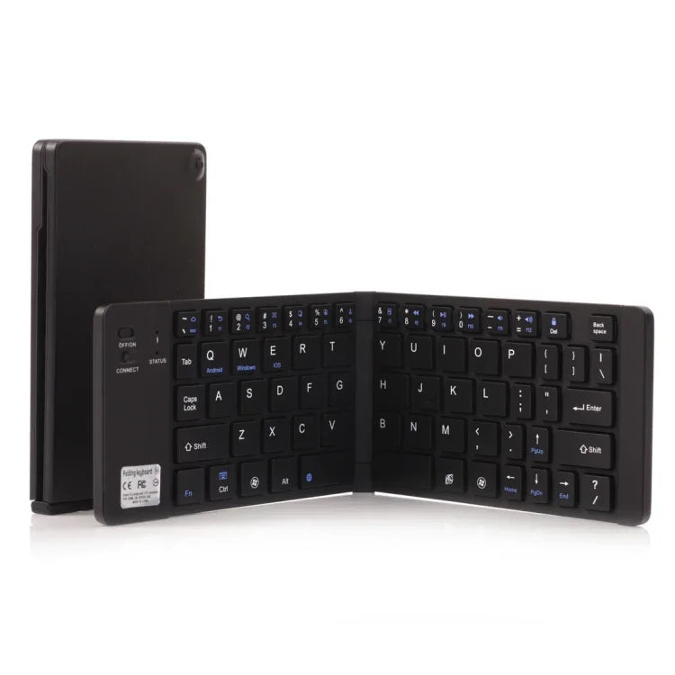 Bàn phím Bluetooth siêu mỏng gập được GK228 V3.0, có giá đỡ tích hợp, hỗ trợ Android / iOS / Windows, màu đen và vàng