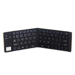 Bàn phím Bluetooth siêu mỏng gập được GK228 V3.0, có giá đỡ tích hợp, hỗ trợ Android / iOS / Windows, màu đen và vàng