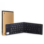 Bàn phím Bluetooth siêu mỏng gập được GK228 V3.0, có giá đỡ tích hợp, hỗ trợ Android / iOS / Windows, màu đen và vàng