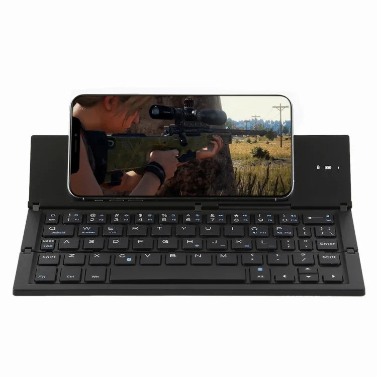 Bàn phím Bluetooth siêu mỏng gập được GK608 V3.0, Có giá đỡ tích hợp, Hỗ trợ hệ điều hành Android / iOS / Windows, GK608 (Đen), GK608 (Xám), GK608 (Vàng)