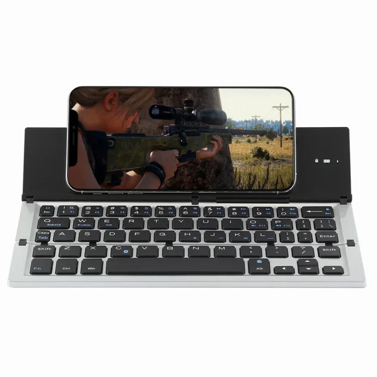 Bàn phím Bluetooth siêu mỏng gập được GK608 V3.0, Có giá đỡ tích hợp, Hỗ trợ hệ điều hành Android / iOS / Windows, GK608 (Đen), GK608 (Xám), GK608 (Vàng)