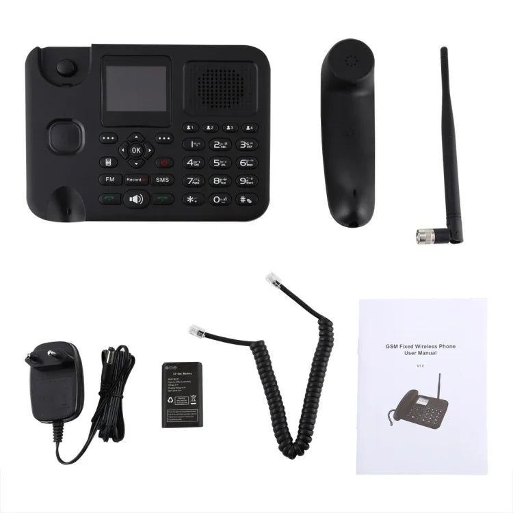 Điện thoại doanh nghiệp không dây GSM cố định ZT9000 màn hình TFT 2.4 inch, Bốn băng tần: GSM 850/900/1800/1900Mhz