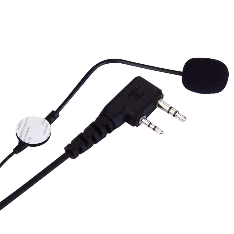 Microphone tai nghe mũ bảo hiểm xe máy 2 chân PTT điều chỉnh âm lượng cho bộ đàm BAOFENG