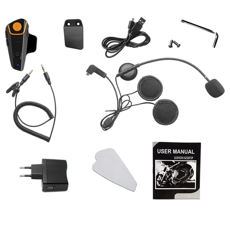 Tai nghe liên lạc Bluetooth V3.0 2.4GHz đơn BT-S2 cho mũ bảo hiểm xe máy, trả lời tự động, hỗ trợ FM, khoảng cách liên lạc đến 1000m, BT-S2 đơn