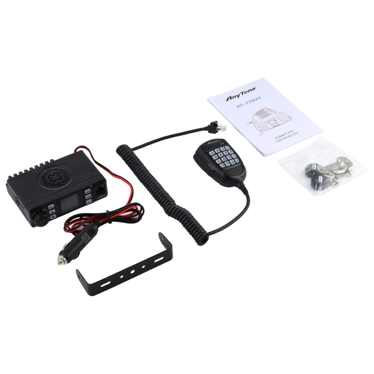 Bộ đàm di động AnyTone AT-779UV VHF / UHF hai băng tần 200 kênh 25W FM cho xe hơi
