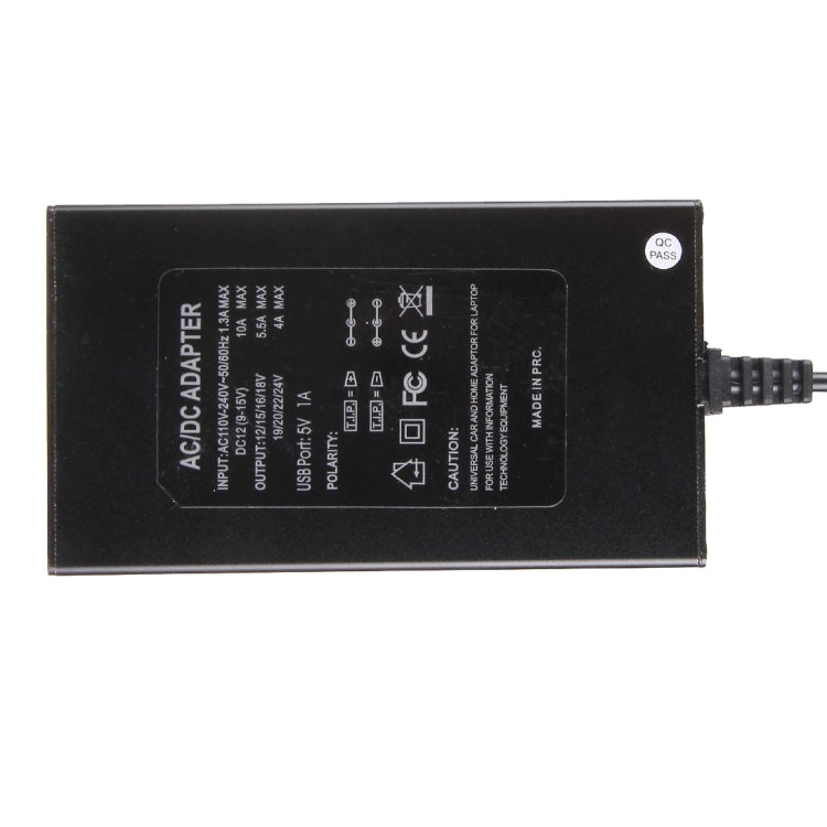 Sạc đa năng 100W cho laptop với sạc xe hơi & adapter nguồn AC & 8 adapter nguồn & 1 cổng USB cho Samsung, Sony, Asus, Acer, IBM, HP, DELL, phích cắm US