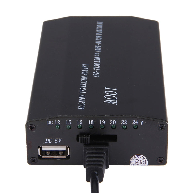 Sạc đa năng 100W cho laptop với sạc xe hơi & adapter nguồn AC & 8 adapter nguồn & 1 cổng USB cho Samsung, Sony, Asus, Acer, IBM, HP, DELL, phích cắm UK, AU, EU, UK