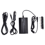 Sạc đa năng 100W cho laptop với sạc xe hơi & adapter nguồn AC & 8 adapter nguồn & 1 cổng USB cho Samsung, Sony, Asus, Acer, IBM, HP, DELL, phích cắm UK, AU, EU, UK