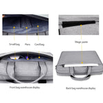 Túi Đựng Laptop Chống Thấm Nước Vải Oxford DJ06 Bền Bỉ Có Thể Mở Rộng Cho Laptop 13.3 inch, Có Dây Đeo Vai Tháo Rời, 13.3 inch