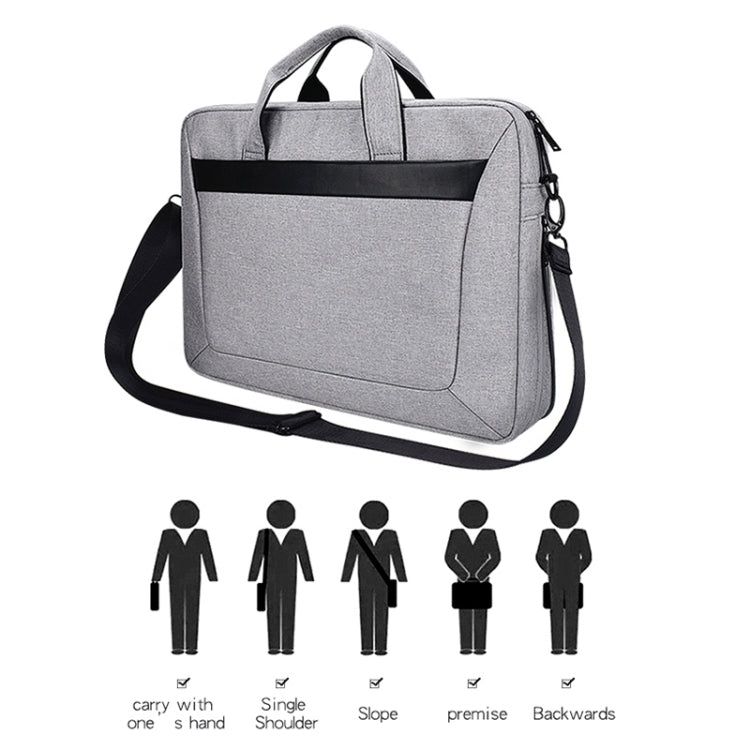 Túi Đựng Laptop Chống Thấm Nước Vải Oxford DJ06 Bền Bỉ Có Thể Mở Rộng Cho Laptop 13.3 inch, Có Dây Đeo Vai Tháo Rời, 13.3 inch