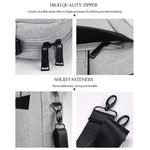 Túi đựng laptop mở rộng, chống nước, chống mài mòn bằng vải Oxford DJ06 cho laptop 15.4 inch, có dây đeo vai tháo rời, 15.4 inch