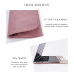 Túi lót laptop bằng da PU01S, khóa nam châm ngang vô hình cho laptop 13.3 inch, 13.3 inch