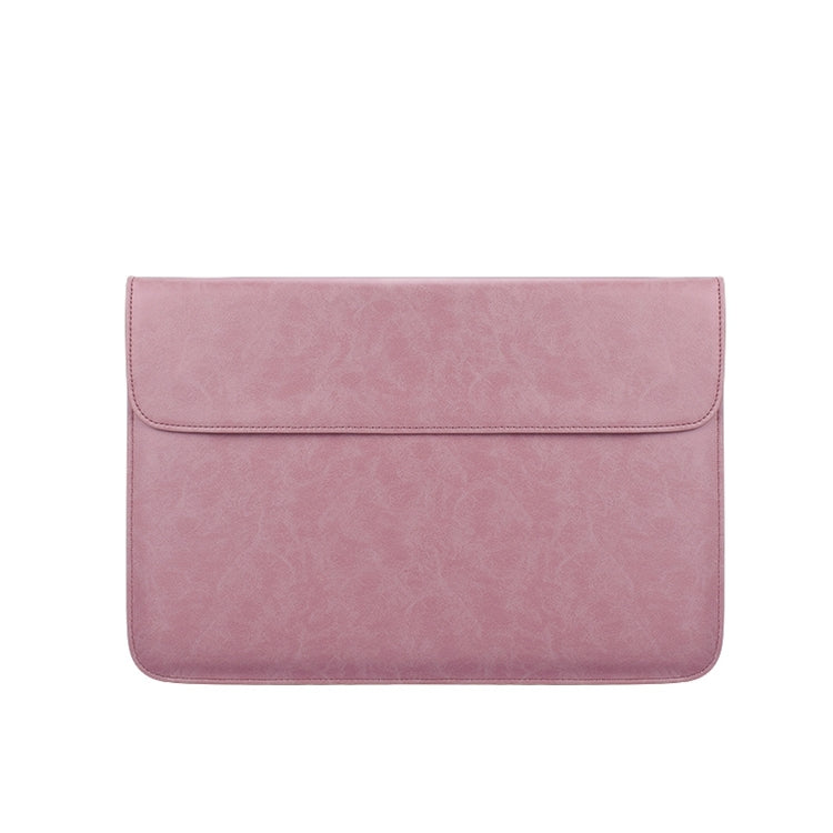Túi lót laptop bằng da PU01S, khóa nam châm ngang vô hình cho laptop 15.4 inch, 15.4 inch