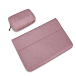 Túi lót laptop bằng da PU01S, khóa nam châm ngang vô hình cho laptop 14.1 inch, kèm túi nhỏ, 14.1 inch kèm túi nhỏ
