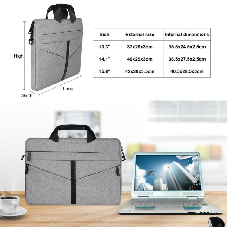 Túi Đựng Laptop Thời Trang Kinh Doanh 14.1 inch Thoáng Khí Chống Mài Mòn Có Dây Đeo Vai, 14.1 inch
