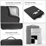 Túi Đựng Laptop Denim Mềm Thời Trang Đa Năng 11.6 inch Có Khóa Kéo Dùng Cho MacBook Air, Lenovo và Các Laptop Khác, Kích thước: 32.2x21.8x2cm, 11.6 inch Tím, 11.6 inch Hồng Đậm, 11.6 inch Xanh Dương, 11.6 inch Xám, 11.6 inch Xanh Đậm