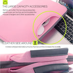Túi tay cầm thoáng khí di động 12 inch cho MacBook, Lenovo và các laptop khác, Kích thước: 32x21x2cm, 12 inch màu hồng đậm, 12 inch màu xám, 12 inch màu xanh lá, 12 inch màu hồng, 12 inch màu đen