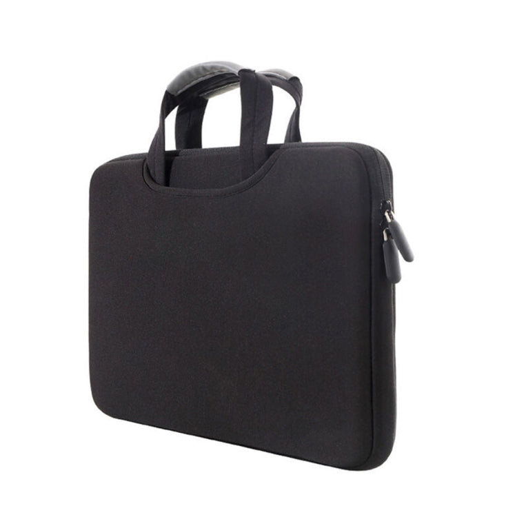 Túi tay cầm thoáng khí di động 15.4 inch cho MacBook Air / Pro, Lenovo và các laptop khác, Kích thước: 38x27.5x3.5cm, 15.4 inch màu xám, 15.4 inch màu xanh lá, 15.4 inch màu hồng, 15.4 inch màu đen