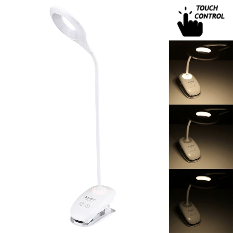 Đèn bảo vệ mắt thiết kế vòng rỗng cổ ngỗng linh hoạt 28 LED kèm kẹp và chức năng đèn ngủ nhỏ, TGX-770