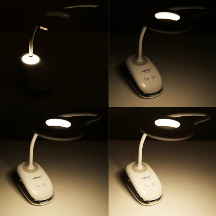 Đèn bảo vệ mắt thiết kế vòng rỗng cổ ngỗng linh hoạt 28 LED kèm kẹp và chức năng đèn ngủ nhỏ, TGX-770