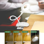Đèn bảo vệ mắt thiết kế vòng rỗng cổ ngỗng linh hoạt 28 LED kèm kẹp và chức năng đèn ngủ nhỏ, TGX-770