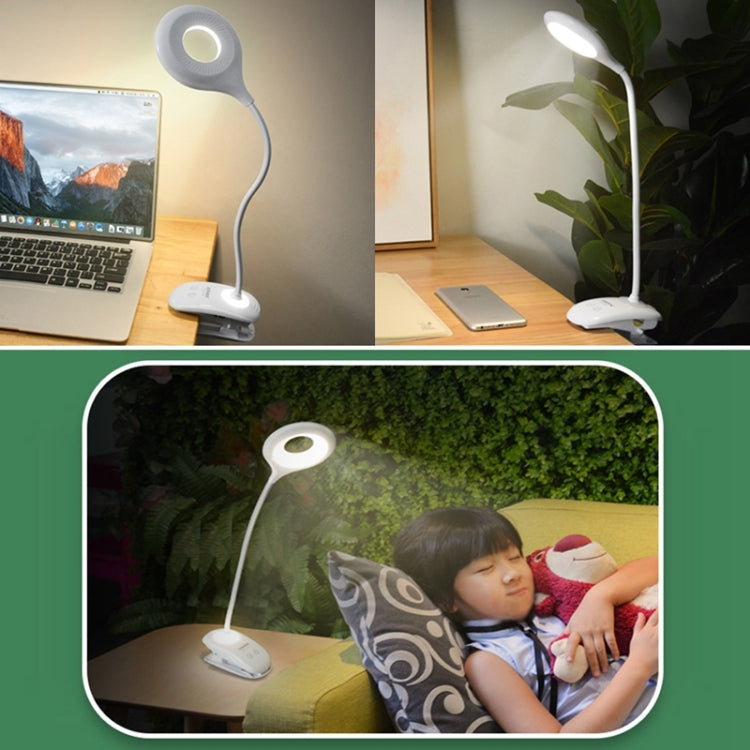 Đèn bảo vệ mắt thiết kế vòng rỗng cổ ngỗng linh hoạt 28 LED kèm kẹp và chức năng đèn ngủ nhỏ, TGX-770