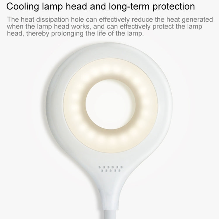 Đèn bảo vệ mắt thiết kế vòng rỗng cổ ngỗng linh hoạt 28 LED kèm kẹp và chức năng đèn ngủ nhỏ, TGX-770
