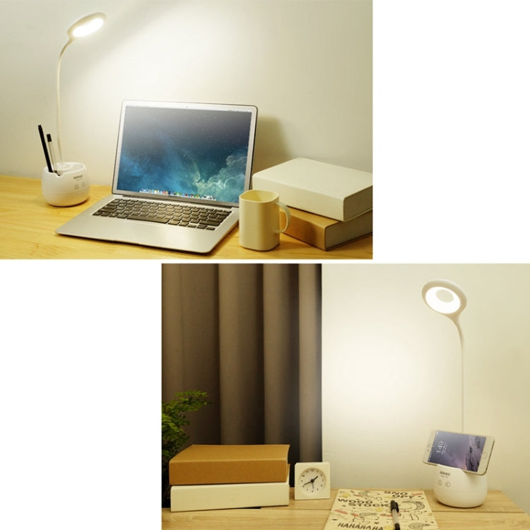 Đèn bảo vệ mắt thiết kế vòng rỗng cổ ngỗng linh hoạt 28 LED kèm giá đỡ bút / chức năng đèn ngủ nhỏ, TGX-772