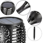 Đèn lửa năng lượng mặt trời 96 LED ngoài trời cho sân vườn, Đèn cỏ, Đèn cảnh quan dạng đuốc