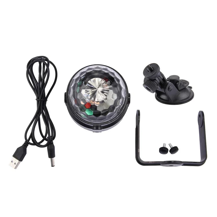 Đèn DJ xoay điều khiển bằng âm thanh USB, DC 5V
