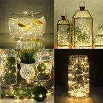 20 đèn LED dây đèn cổ tích 2700-2900K cho tiệc / ngày lễ, chiều dài: 2m, DC 6V, 6 cái 2m