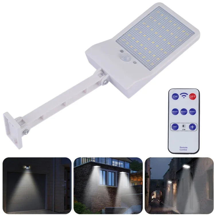 Đèn phẳng điều khiển từ xa năng lượng mặt trời 6W 800LM 48 đèn LED kèm giá đỡ