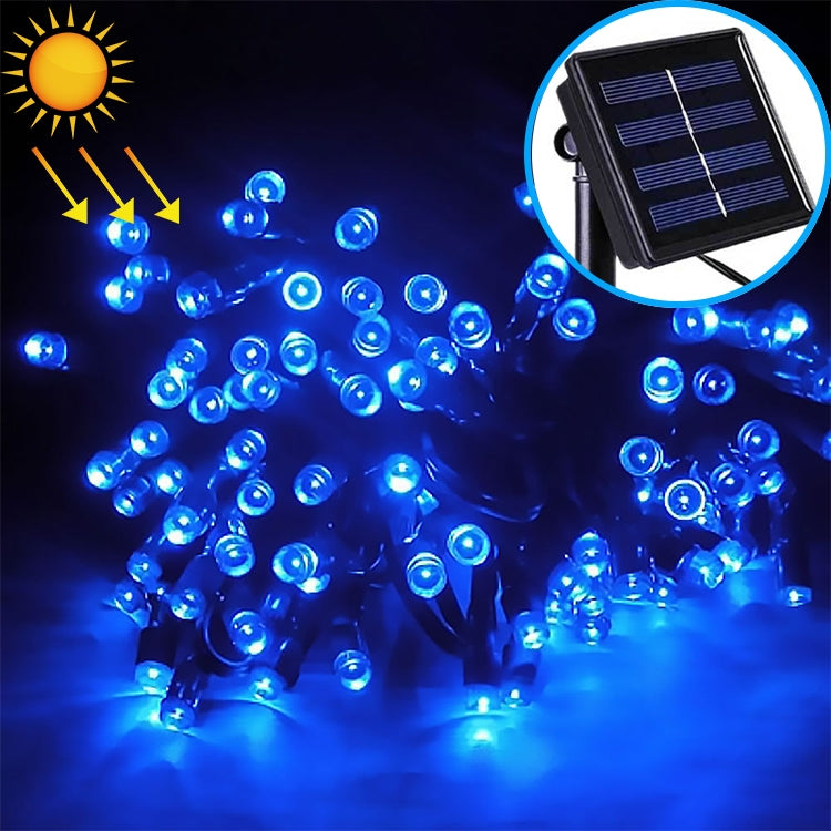 Dây đèn trang trí lễ hội Giáng sinh ngoài trời 200 đèn LED chống nước chạy bằng năng lượng mặt trời, chiều dài: 22m