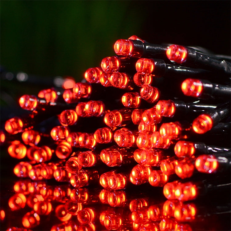 Dây đèn trang trí lễ hội Giáng sinh ngoài trời 200 đèn LED chống nước chạy bằng năng lượng mặt trời, chiều dài: 22m