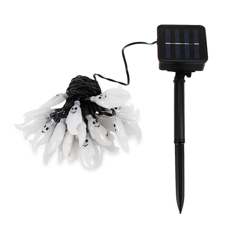 Dây đèn năng lượng mặt trời hình ma 30 bóng LED chống nước trang trí lễ hội Giáng Sinh ngoài trời cho vườn