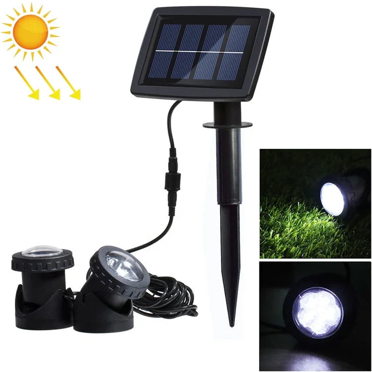 Đèn pha năng lượng mặt trời ngoài trời chống nước LED hai đầu, hai đầu