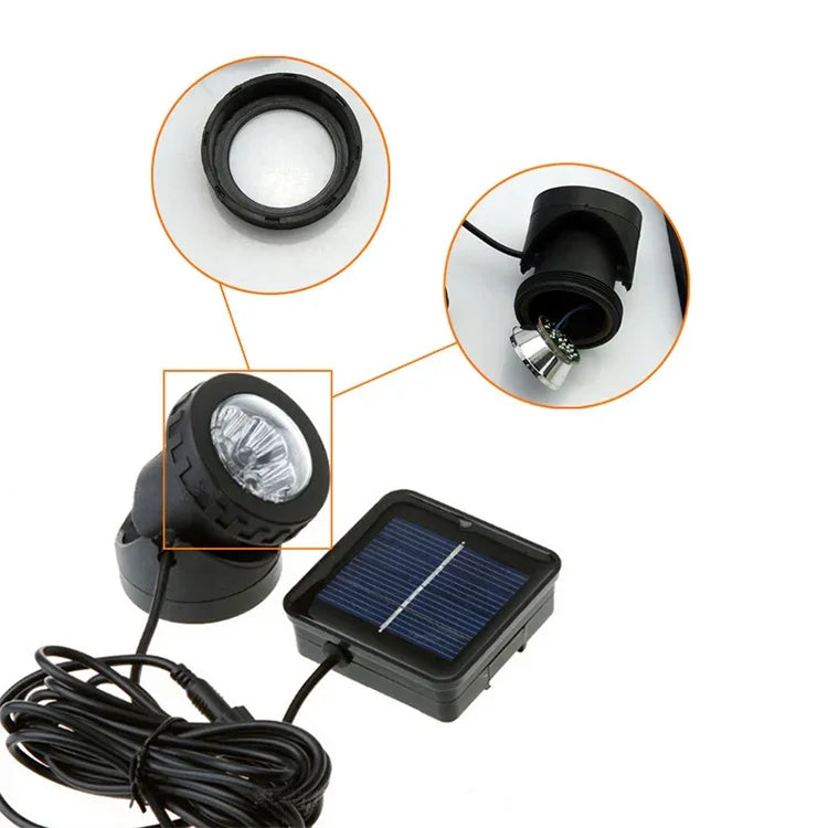 Đèn pha năng lượng mặt trời ngoài trời chống nước LED hai đầu, hai đầu