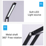 Đèn bàn LED 3W gập điều chỉnh sạc USB bảo vệ mắt