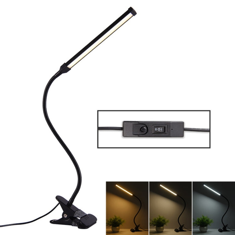 Đèn bàn LED 8W gập điều chỉnh bảo vệ mắt, phiên bản cắm USB, phiên bản cắm USB (Trắng), phiên bản cắm USB (Đen)