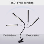 Đèn bàn LED 8W gập điều chỉnh bảo vệ mắt, phiên bản cắm USB, phiên bản cắm USB (Trắng), phiên bản cắm USB (Đen)