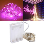 Đèn trang trí đèn tiên 50 bóng LED SMD 0603 hộp pin 3 x AA, DC 5V, 5m ánh sáng xanh dương, 5m ánh sáng nhiều màu, 5m ánh sáng hồng, 5m ánh sáng xanh lá, 5m ánh sáng tím, 5m ánh sáng đỏ, 5m ánh sáng trắng, 5m ánh sáng trắng ấm, 5m ánh sáng vàng
