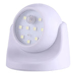 9 đèn LED 240 LM 6000K xoay 360 độ, đèn cảm biến chuyển động không dây cho tủ quần áo / đèn ngủ / đèn tường cho phòng ngủ, phòng khách, phòng tắm, hành lang